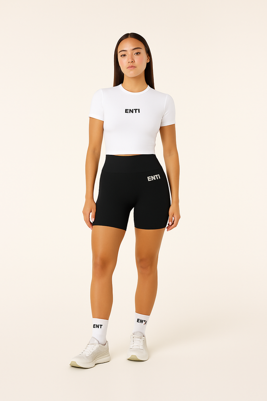 Dahlia Scrunch Shorts - Black