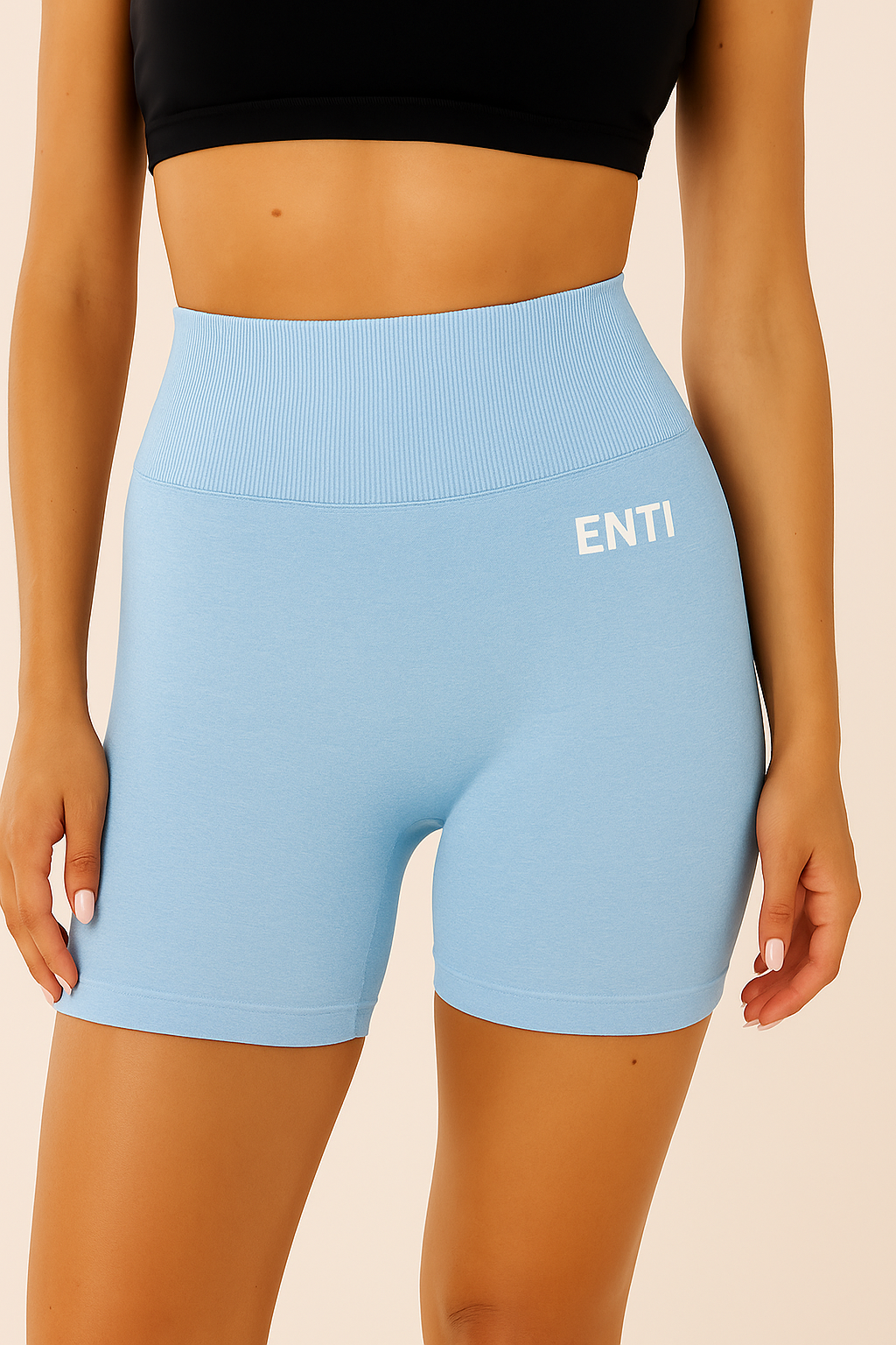 Dahlia Scrunch Shorts - Blue