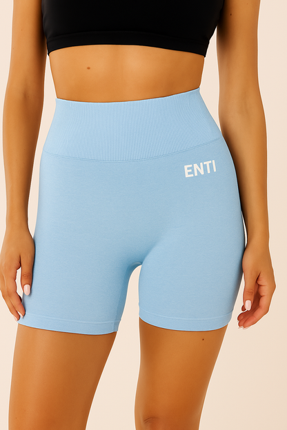 Dahlia Scrunch Shorts - Blue