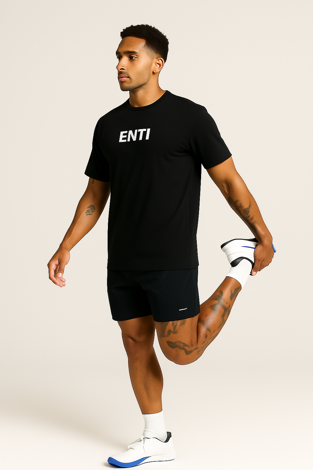 Oversized Gym Tee - Black