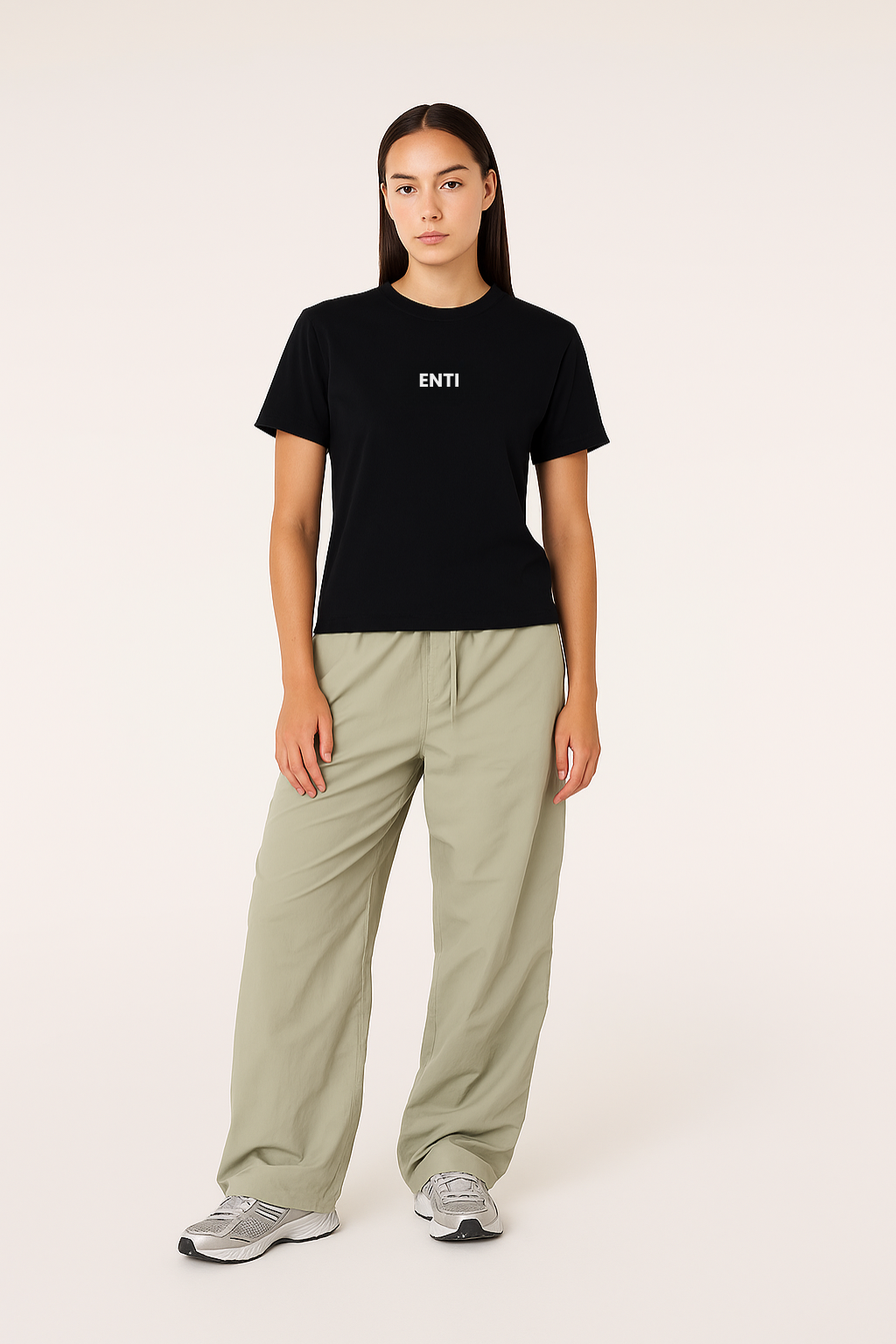 Oversized Flow Tee - Black