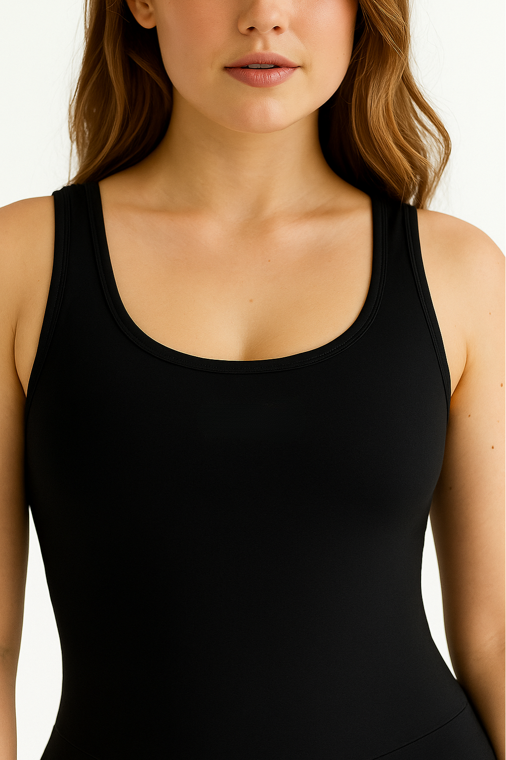 Asha Full-length Scrunch Bodysuit - Black