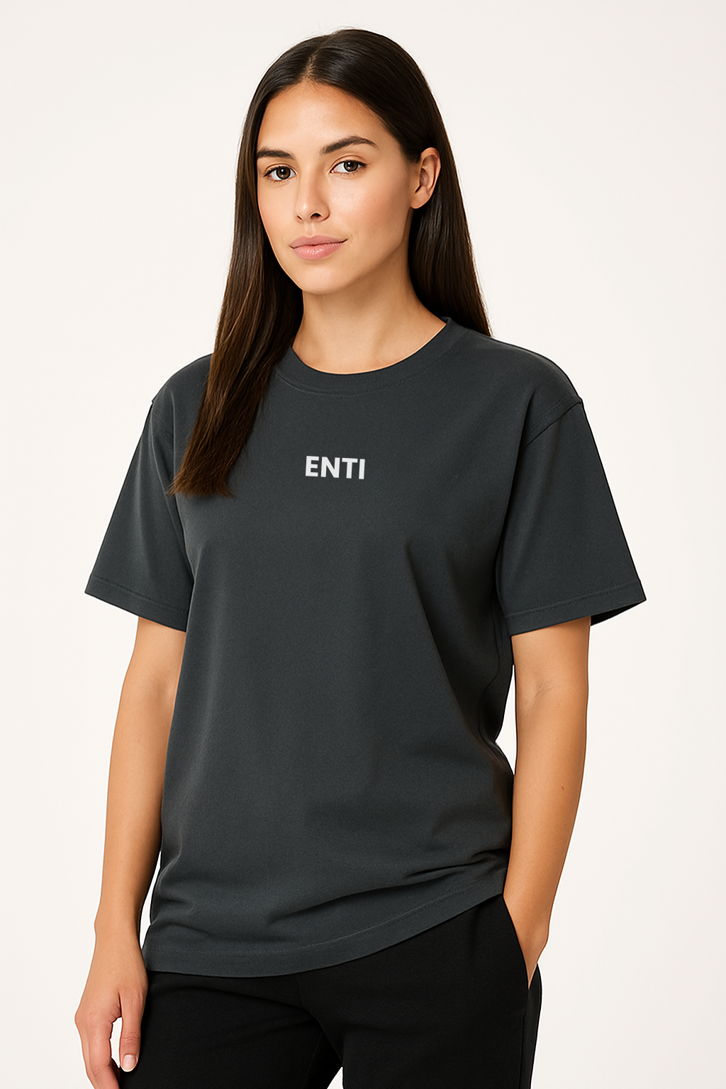 Oversized Flow Tee - Gray