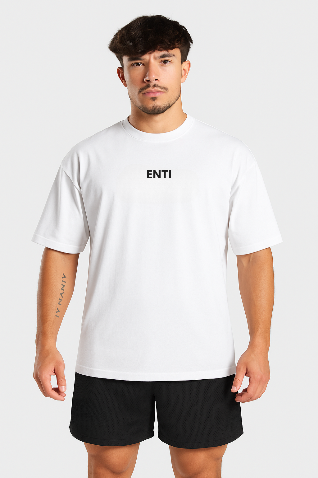 Oversized Gym Tee - White