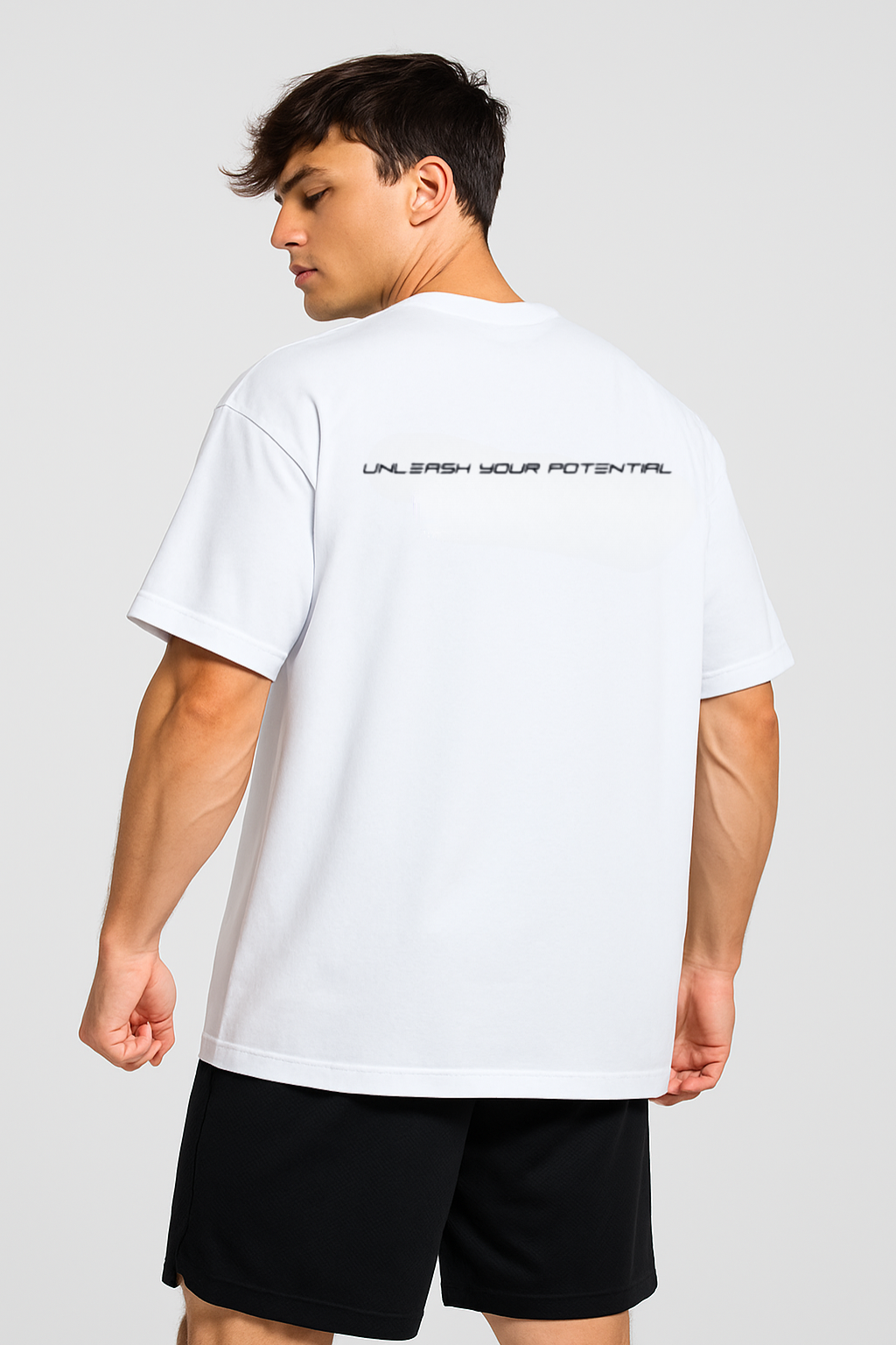 Oversized Gym Tee - White