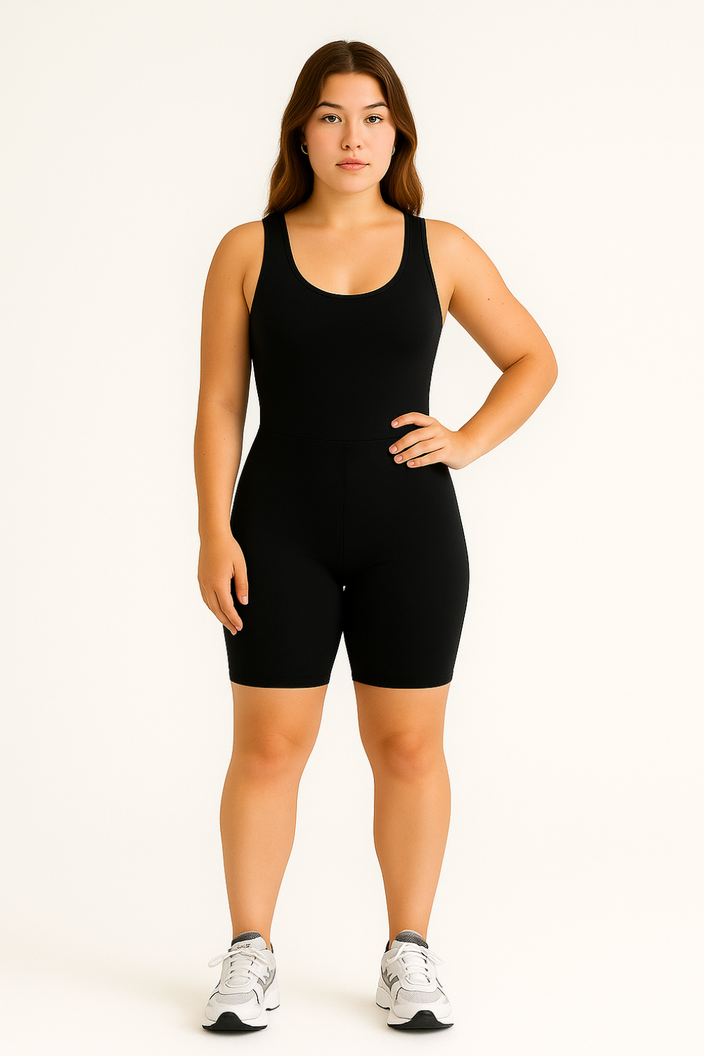 Sava Scrunch Shorts Bodysuit - Black