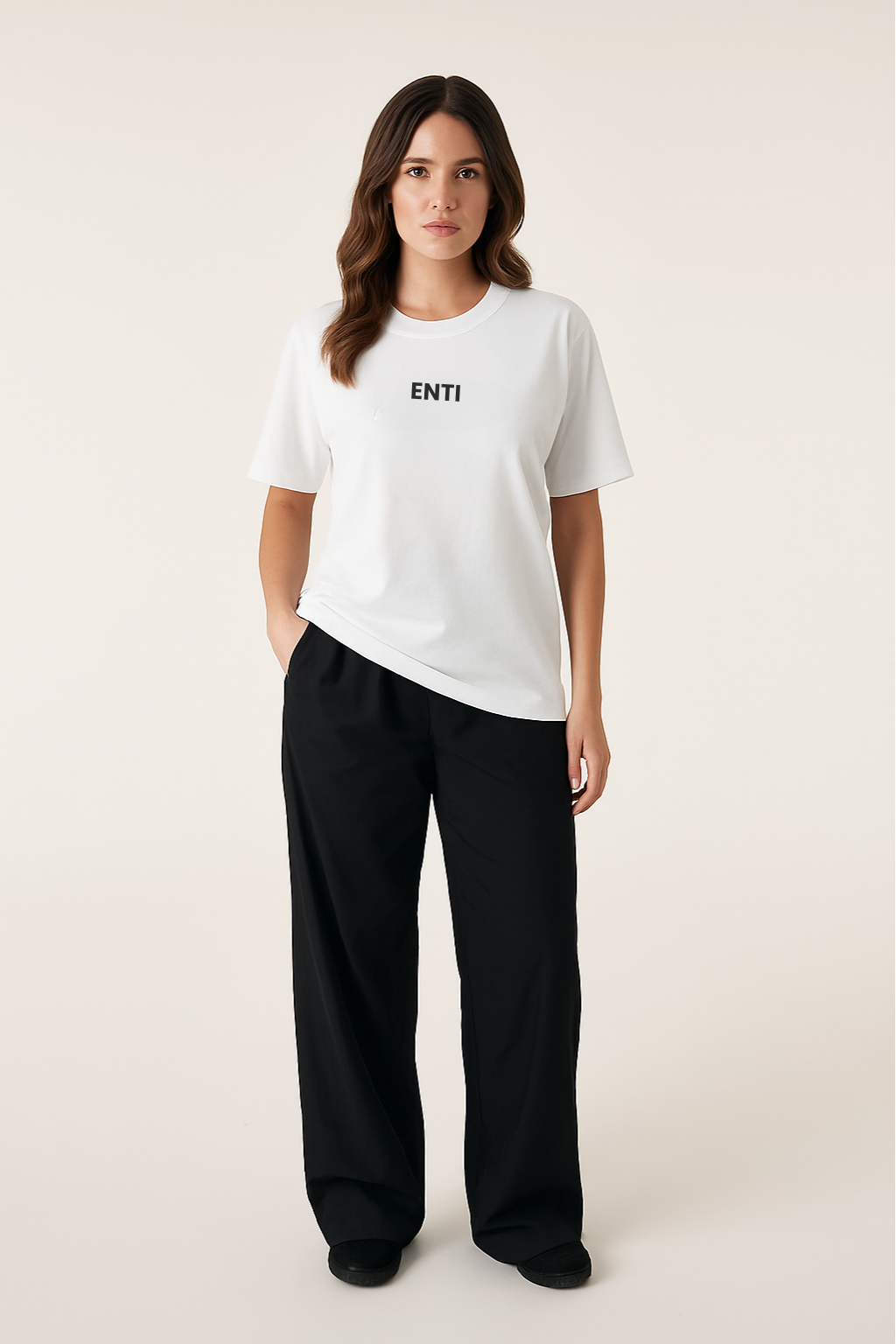 Oversized Flow Tee - White