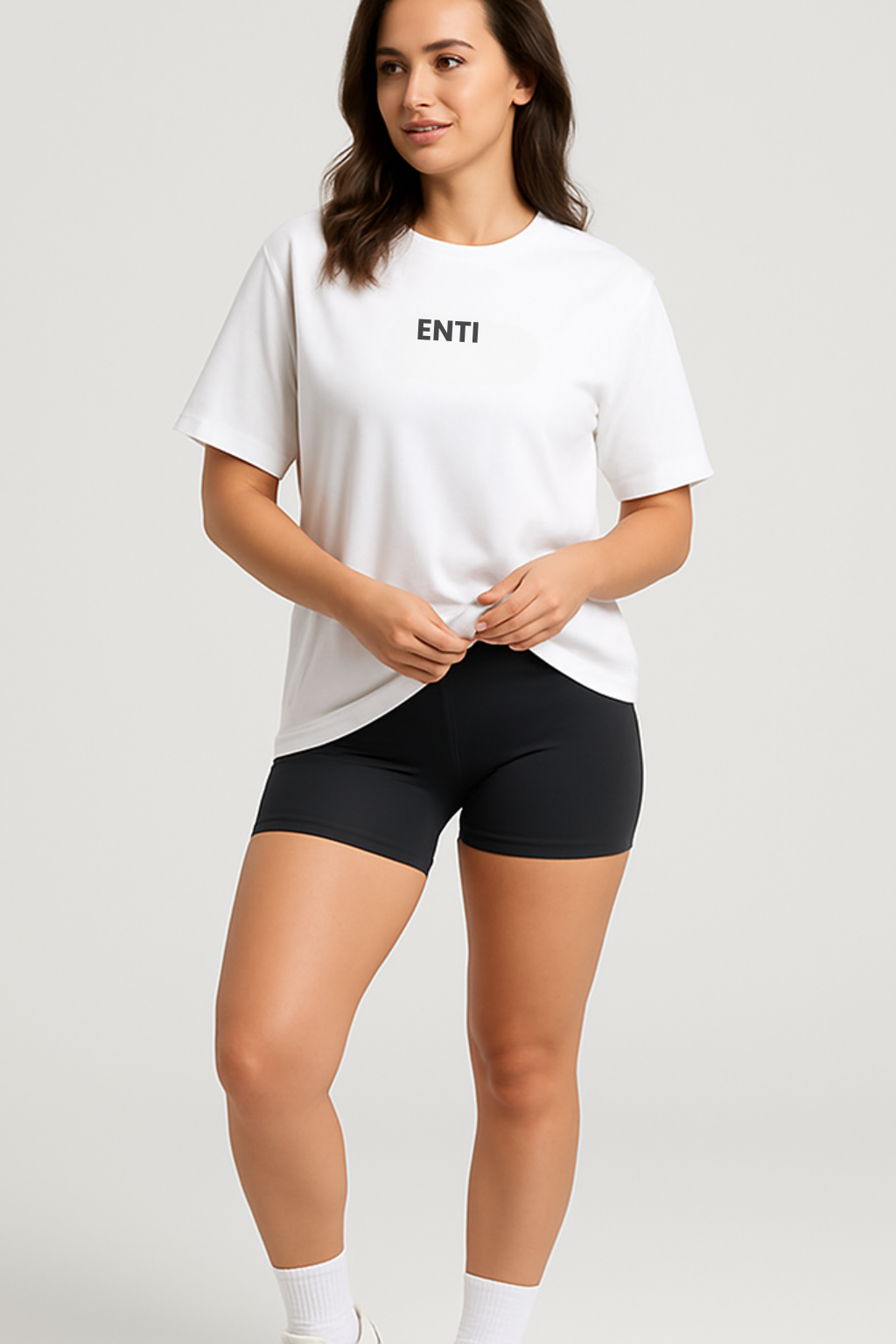 Oversized Flow Tee - White