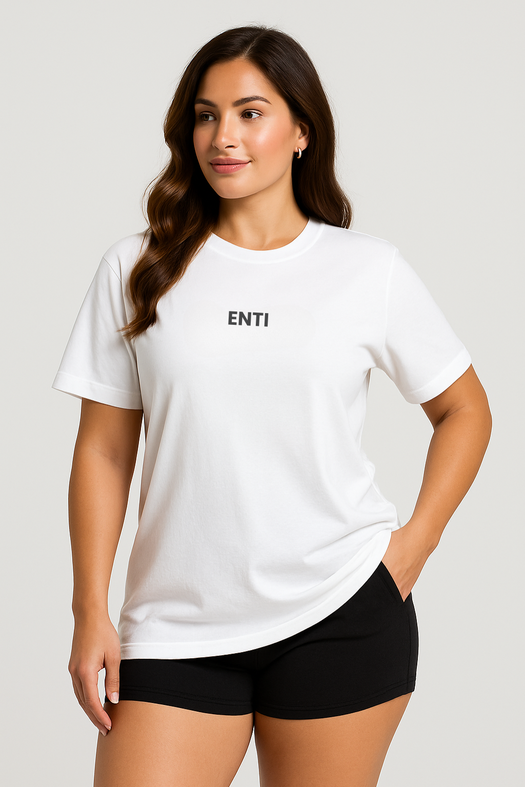 Oversized Flow Tee - White