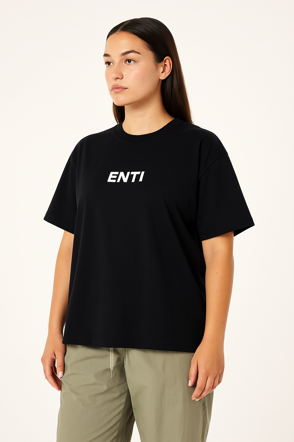 Oversized Flow Tee - Black