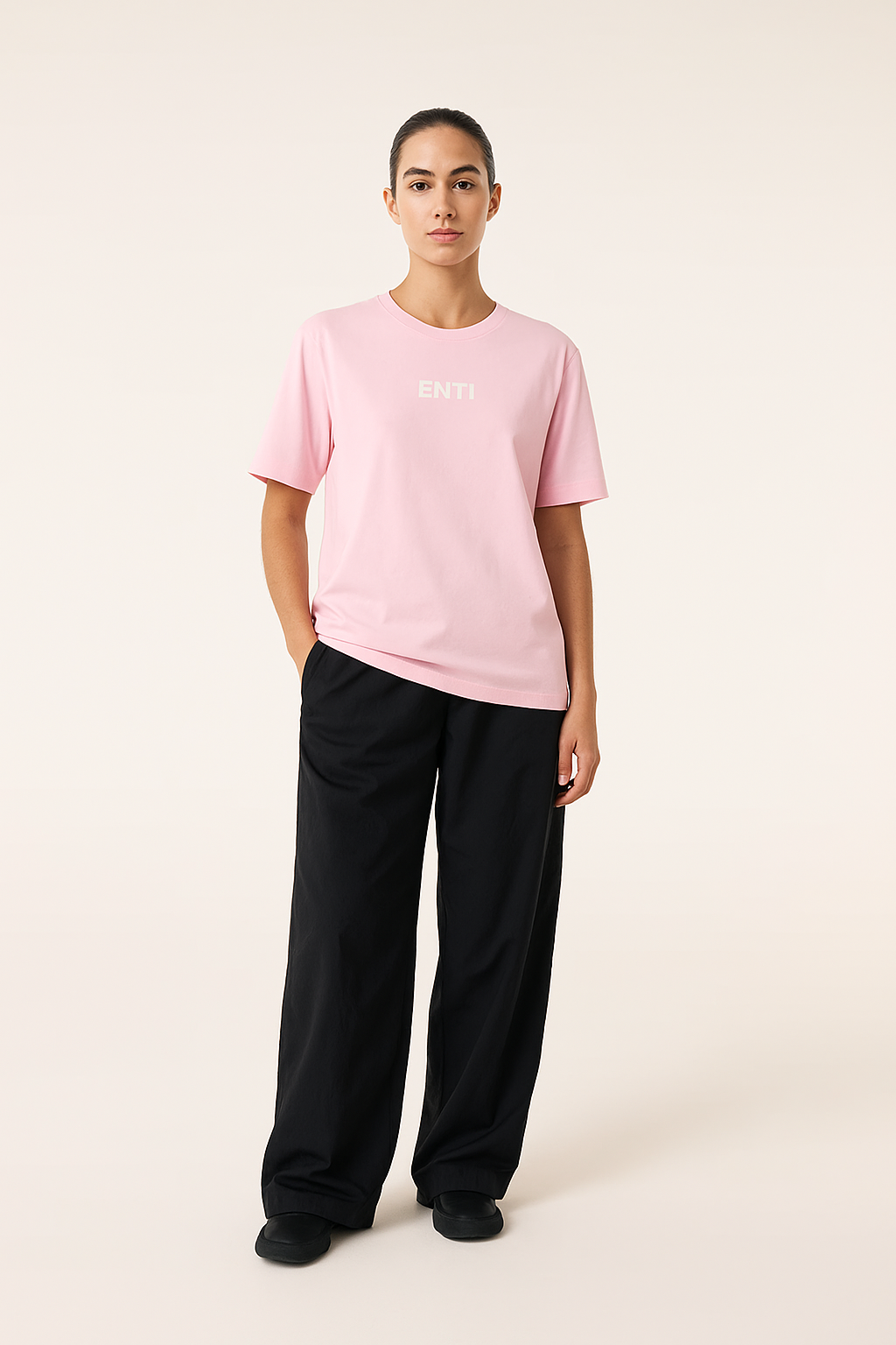 Oversized Flow Tee - Pink