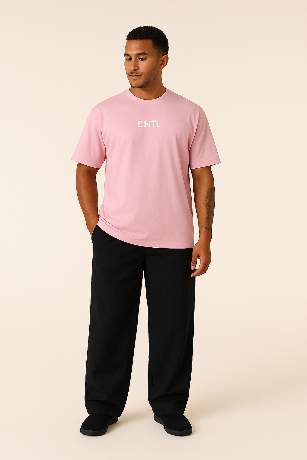 Oversized Gym Tee - Pink